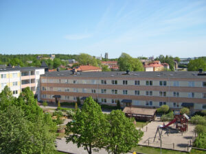 Vy över innegården